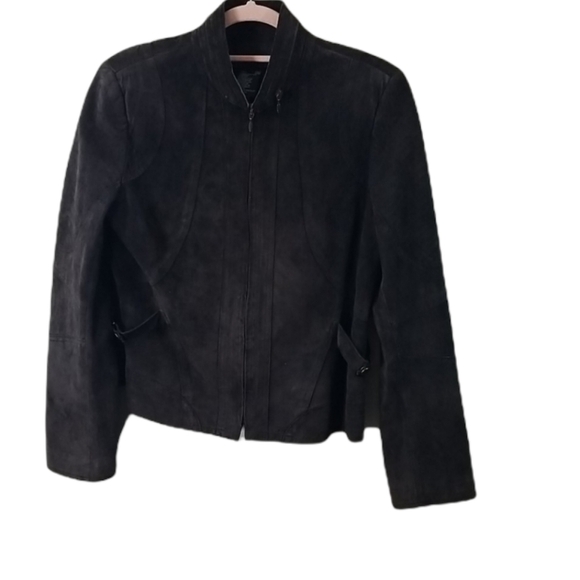 Yansi Fulgel Brown Suede Jacket M - Picture 1 of 12